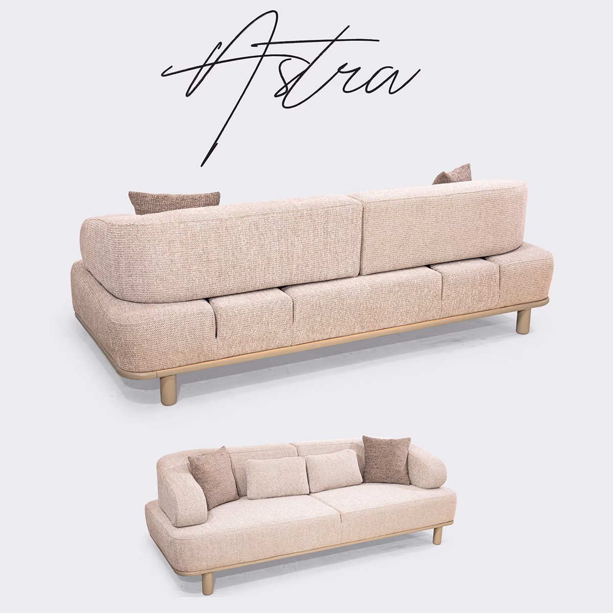 Astra Cream Sofa Set